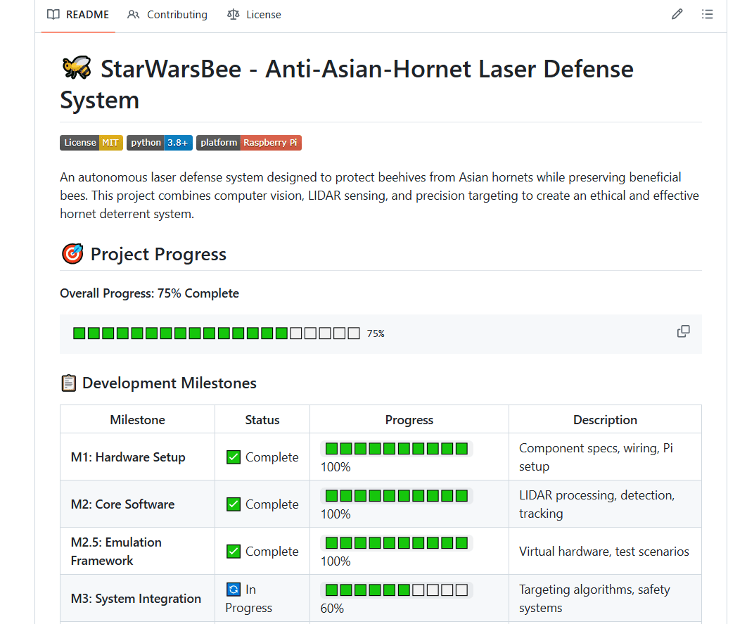 Star Wars Bee - Anti-Asian-Hornet Laser Defense System